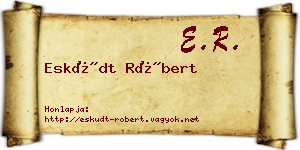 Esküdt Róbert névjegykártya